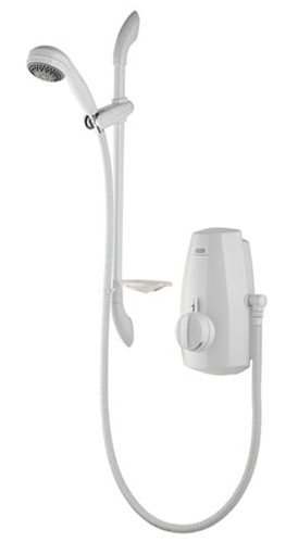 Aquastream Thermo adjustable height head system - in white